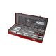 Set de chei tubulare FORTUM 1/2', 29 buc., 61CrV5; crom mat FORTUM