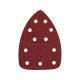 EXTOL PREMIUM hârtie abrazivă delta, set perforat 10 buc, 149×105 mm; 11 găuri, P60, pentru șlefuitor 8894002