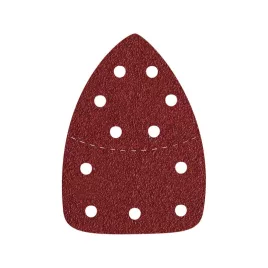   EXTOL PREMIUM șmirghel delta, perforat set 10 buc, 149×105 mm; 11 găuri, P180, pentru mașina de șlefuit 8894002
