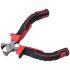 EXTOL PREMIUM clește mini frontal, 115 mm, mâner din plastic bicolor, cu arc