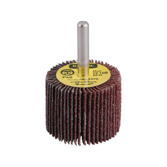 Disc abraziv EXTOL PREMIUM, robinet, 6 mm, Alu-Oxid, 40×30mm; P80, max.: 19.100 rpm