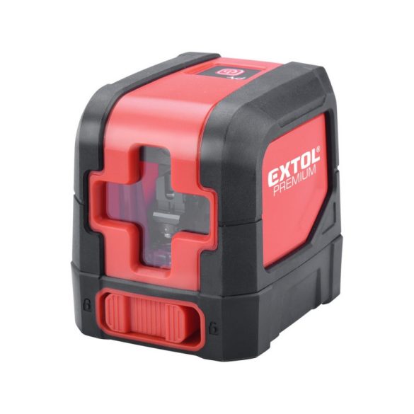 EXTOL PREMIUM nivelă laser automată, VERDE, 1H1V (1 orizontală + 1 verticală) precizie: 0,3mm/1m, filet 1/4