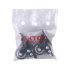 EXTOL PREMIUM role pentru dispozitive 2 buc, autoreglabile, cu frână de blocare, PVC negru, cu rulment cu bile, 40mm, capacitate maximă: 30 kg/buc