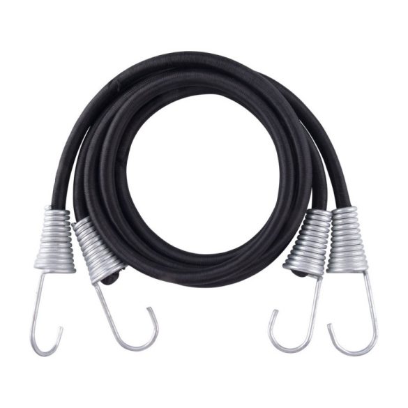 EXTOL PREMIUM cordon elastic 2 buc, 150 cm × 12 mm, cu cârlig, latex extra rezistent