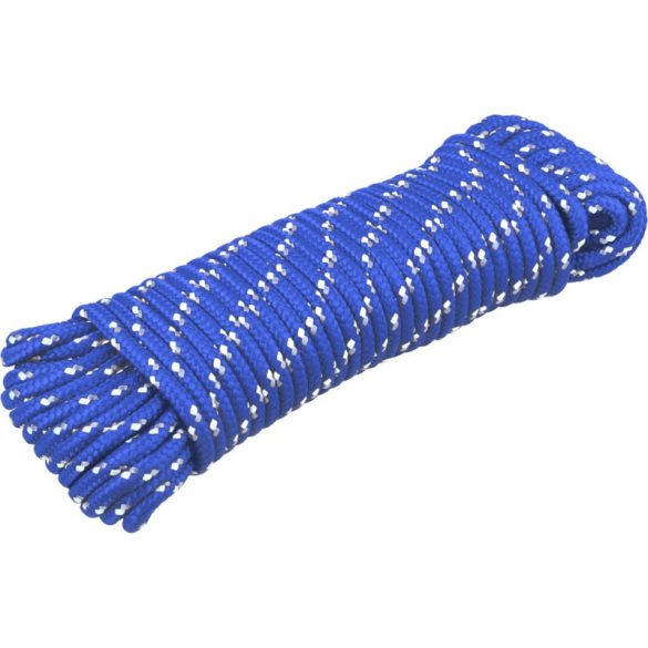 EXTOL PREMIUM frânghie împletită, albastră, 4mm×20m, PP