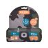 EXTOL LIGHT șapcă, camuflaj, tricotată, cu lanternă frontală LED detașabilă, 4×45 Lumen; USB reîncărcabilă Li-ion, 3 funcții (100%-75%-50%)