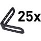 EXTOL PREMIUM profil colțar pentru nivelare plăci (8845010 pentru nivelare gresie) set 25 buc, 60×60mm, plastic, tip L