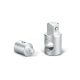 Adaptor FORTUM pentru prelungitor, 61CrV5; prindere exterioară: 1/4', orificiu interior 3/8' FORTUM
