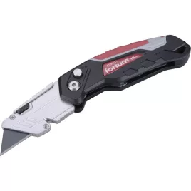   FORTUM cuțit pentru tăiat PVC, 4 lame, mâner ALU pliabil, schimbare rapidă a lamei