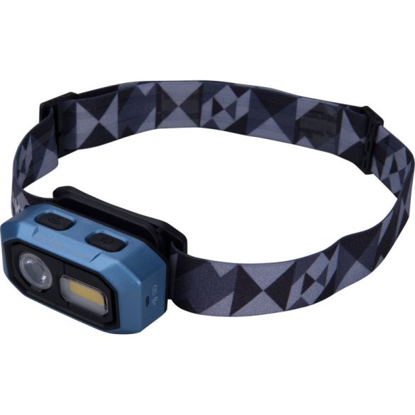 EXTOL LIGHT lanternă frontală LED, Osram+COB, 480 Lumen; senzor IR, acumulator reîncărcabil, 4 funcții, rezistentă la stropire: IPX4