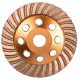EXTOL INDUSTRIAL disc diamantat; 125mm×22,2mm, tip Turbo/lamelar