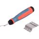 EXTOL PREMIUM set de debavurare 10 lame HSS interschimbabile, 1 mâner TPR