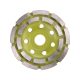 EXTOL CRAFT disc de șlefuit cu diamant; 115mm×22,2mm, dublu rând