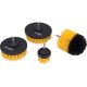 EXTOL CRAFT set perii abrazive din nailon 4 buc; tijă 1/4'×25 mm, pentru bormașină