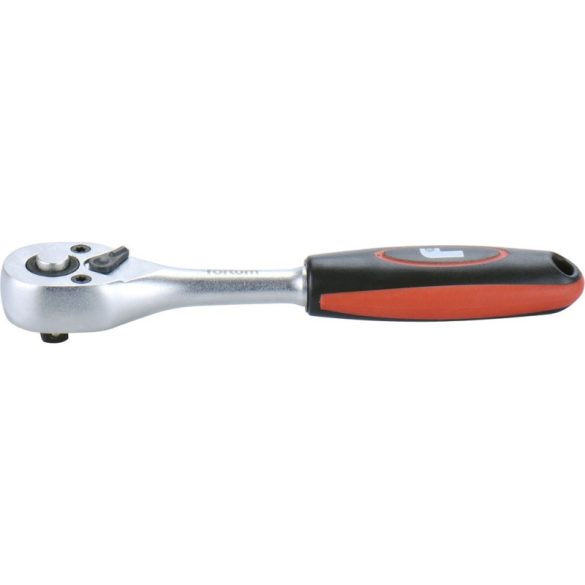Manivelă cu clichet FORTUM 48 dinți, industrială, 61CrV5/S2; 1/4', 145mm FORTUM