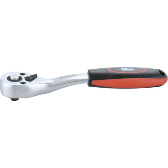 FORTUM manivelă cu clichet 48 dinți, îndoită, mecanică, 61CrV5/S2; 1/4, 145mm FORTUM