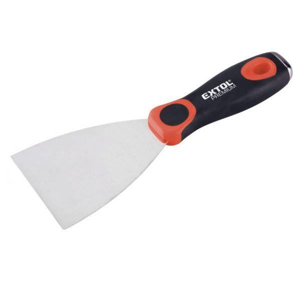 EXTOL PREMIUM spatulă, lovibilă; 10 cm, inox, mâner din plastic bicomponent (curățare)