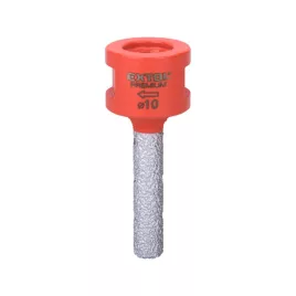   EXTOL PREMIUM freză pentru găuri pe ceramică și faianță, margine de tăiere diamantată; 10mm × M14, compatibilă cu polizor unghiular