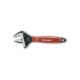 Cheie reglabilă FORTUM BW, 22,5 grade, 61CrV5; mâner cauciucat, 212mm, / 8', fosfatată, interval 0-38mm