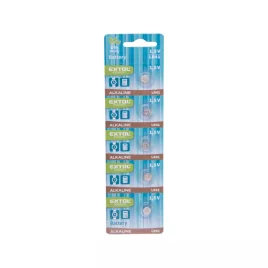   EXTOL ENERGY set baterii 5 buc, alcaline, 1,5V, dimensiune: (LR41); durată lungă de viață, pe blister