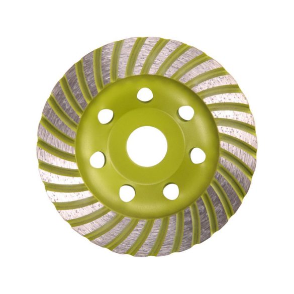 EXTOL CRAFT disc de șlefuit cu diamant; 115mm×22,2mm, tip Turbo/lamelar