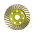 EXTOL CRAFT disc de șlefuit cu diamant; 115mm×22,2mm, tip Turbo/lamelar