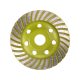 EXTOL CRAFT disc de șlefuit cu diamant; 115mm×22,2mm, tip Turbo/lamelar