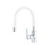 BALLETTO baterie de bucătărie cu țeavă flexibilă din silicon, 35mm, albă
