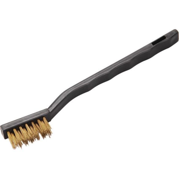 EXTOL CRAFT perie mică din alamă, 3 rânduri, 175mm, sârmă ondulată din alamă, mâner PP