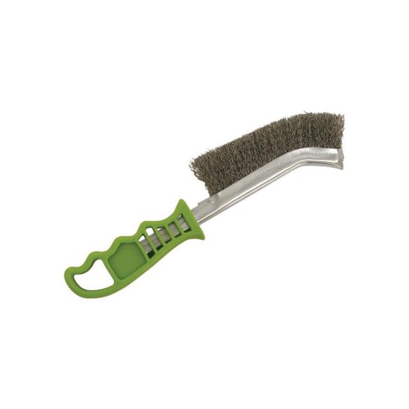 EXTOL CRAFT perie de sârmă curbată, mâner din plastic; oțel inoxidabil, 24cm, lungime fir 30mm