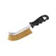 EXTOL CRAFT perie de sârmă curbată, mâner din plastic; cupru, 24cm, lungime fire 30mm