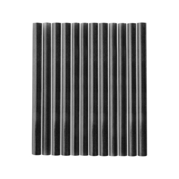 EXTOL CRAFT bețe de lipici, negru; 12pcs, 100×7,2mm, pe blister