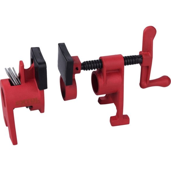 EXTOL PREMIUM clemă cu ax tubular (pentru panouri / clemă cu șurub pentru tâmplărie), 1/2', oțel