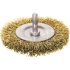 EXTOL CRAFT perie circulară de sârmă, 63mm, pentru bormașină: tijă de 6mm, fire ondulate, oțel cuprat, max 4500 rot/min