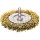 EXTOL CRAFT perie circulară de sârmă, 63mm, pentru bormașină: tijă de 6mm, fire ondulate, oțel cuprat, max 4500 rot/min