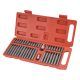 EXTOL PREMIUM Set de Biți 40 buc HEX-TORX-XZN, 10mm, adaptor 3/8' și 1/2', CrV, în cutie de plastic