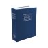 EXTOL CRAFT casetă de bani tip carte, cu 2 chei, culori variate, oțel vopsit, acoperire plastic/hârtie; 245×155×55mm