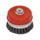 EXTOL CRAFT perie de sârmă răsucită puternică; pentru polizor unghiular, M14×2, 100mm, max. 7000 rpm