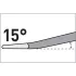 EXTOL PREMIUM daltă beton plată, curbată, cu agățătoare, SDS PLUS; 250/60mm