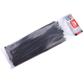   EXTOL PREMIUM coliere de cablu 4,6×280mm 100 buc, EXTRA, nailon negru; rezistent la UV, acizi și alcali