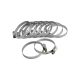 Clemă de țeavă EXTOL CRAFT (awab) 10pcs, galvanizată, reglabilă, 8-12mm