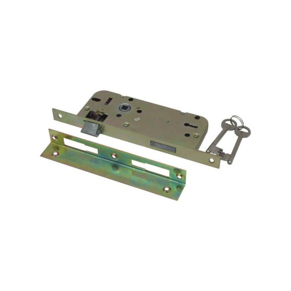 FLAME Încuietoare pentru gravură interioară, 45×90×20×7mm, 2 chei, cu față înclinată, Flame