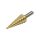 EXTOL CRAFT burghiu trepte metalice, 13 trepte; (4-39mm, trepte de 3mm), prindere: 13mm, max. materiale de 4mm grosime, acoperire TiN
