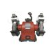 EXTOL PREMIUM mașină de șlefuit dublă 520W, uscată, 200×16×25mm, (P36, P80), 2950 rpm, 19kg, cu lampă