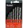 EXTOL PREMIUM set burghie lemn 8 buc, scurte, 3-4-5-6-7-8-9-10mm, Cr.V., prindere normală; în cutie de plastic
