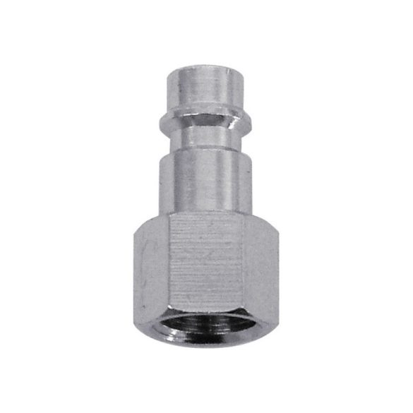 Dop de cuplare rapidă EXTOL PREMIUM cu filet feminin, G-3/8', alamă nichelată, pe bucșă de alamă