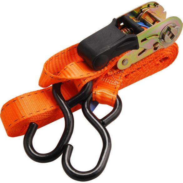 EXTOL PREMIUM curea de fixare a încărcăturii, cu cârlige, max. 800kg; 8m×25mm, EN12195-2, TÜV/GS