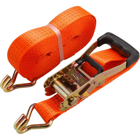 EXTOL PREMIUM chingă de fixare a încărcăturii, cu cârlig, max. 4000kg; 10m×50mm, EN12195-2, TÜV/GS