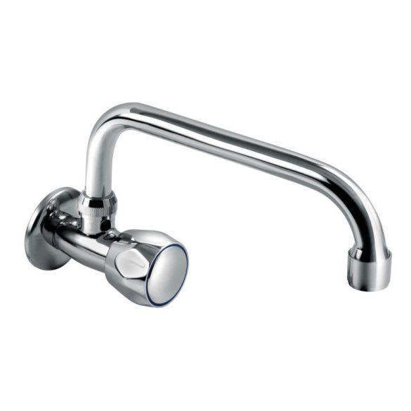 BALLETTO baterie pentru lavoar apă rece, valvă ceramică, crom, pipă 20cm lungime
