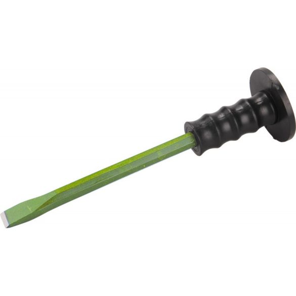 Daltă plată EXTOL CRAFT cu apărătoare de mână din plastic; 400 mm, tăiș lat de 25 mm (tijă de 22 mm), oțel carbon călit și temperat